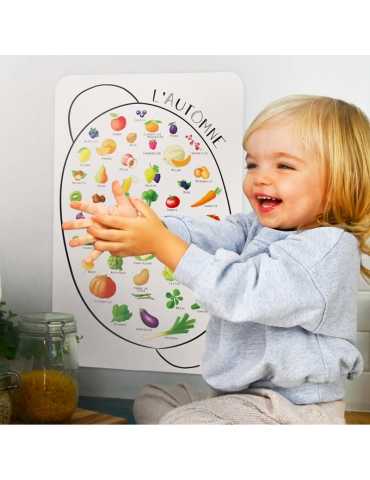 Tableau magnétique - Calendrier des Fruits et Légumes de saison