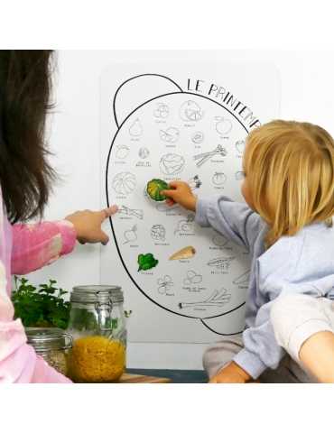 Tableau magnétique - Calendrier des Fruits et Légumes de saison