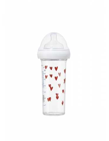 Biberon "Coeur" - Tétine S - 210 ml