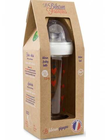Biberon "Coeur" - Tétine S - 210 ml