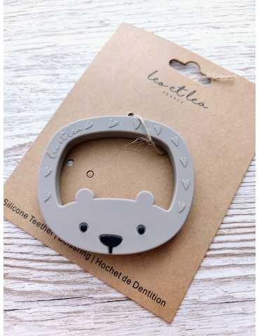 Hochet de dentition - Ours Gris