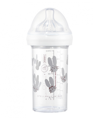 Biberon Stella Mc Cartney - Lapin gris perle - 210 ml
