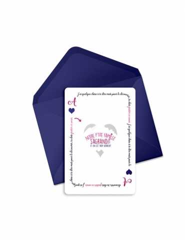 Carte à gratter - "Notre famille s'agrandit"