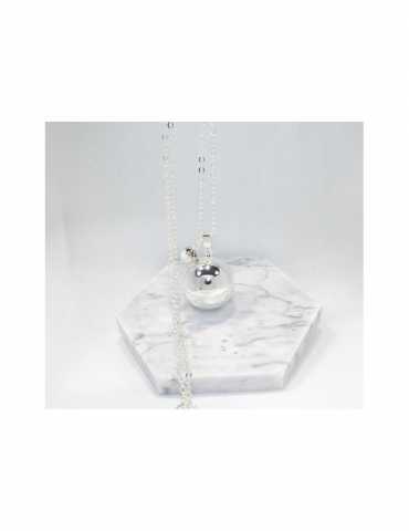 Bola lisse perle - Howlite