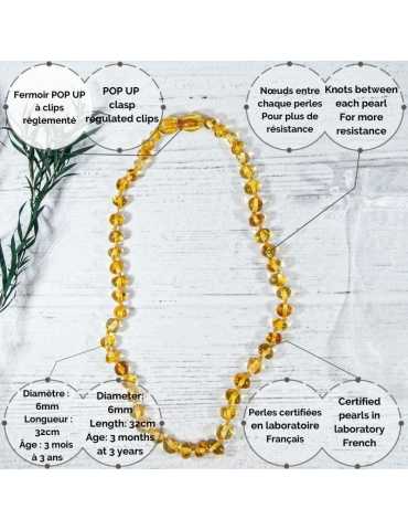 Collier bébé - Ambre