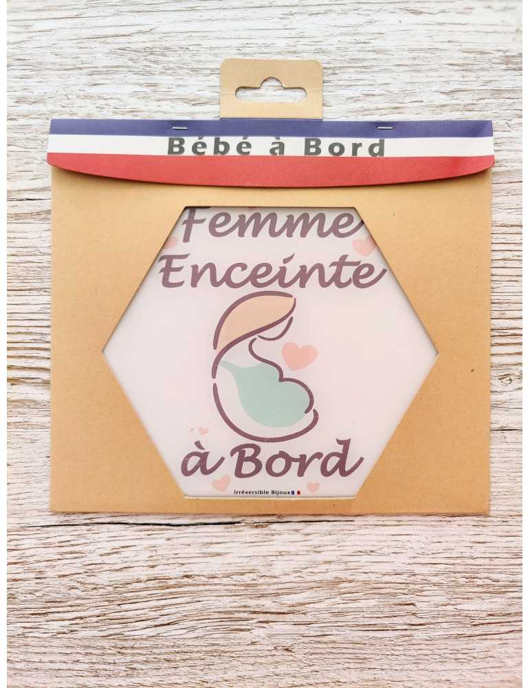 Porte clés femme enceinte en résine - artisan français