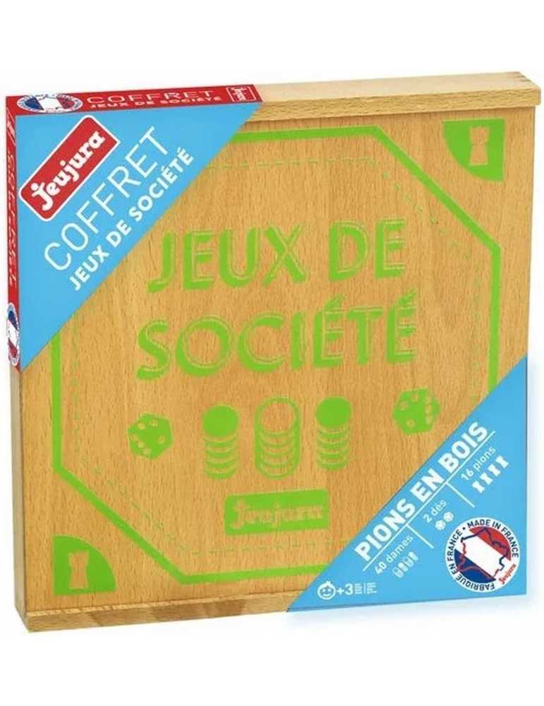 Coffret Jeux De Société - Plateau En Bois