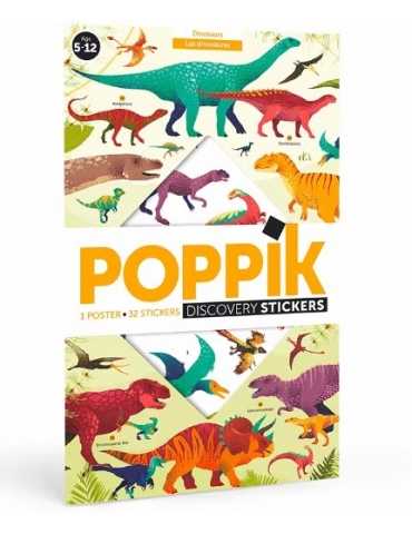 Poster en stickers - Dinosaures