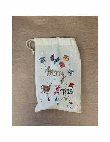 Loto en bois 12 pièces - Merry Xmas