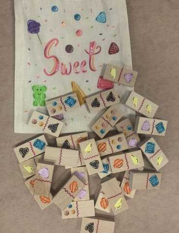 Domino en bois 28 pièces - SWEET