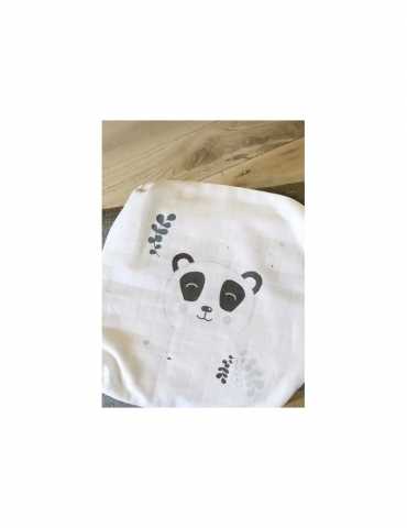 Doudou plat en lange - Panda