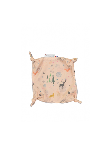 Doudou plat petits nœuds - Lior rose