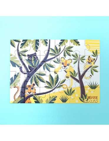 Puzzle 24 pièces - Love Cats