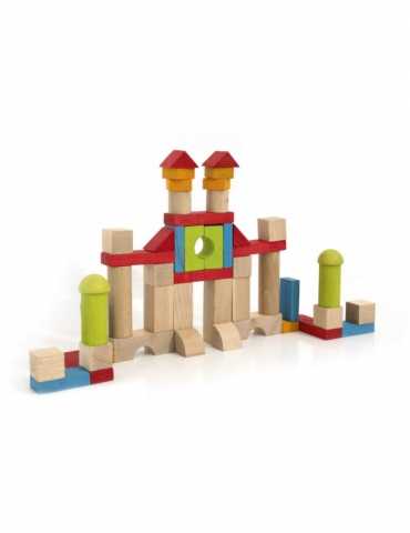Blocs construction - 52 pièces en bois