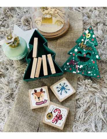 Imagier en bois - Noël