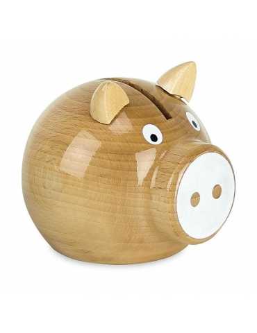 Tirelire en bois - cochon