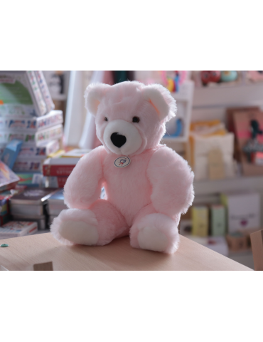 Peluche Martin L'ours - Rose