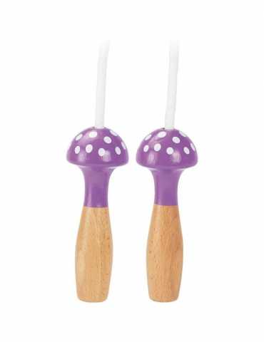 Corde à sauter - Mauve à pois
