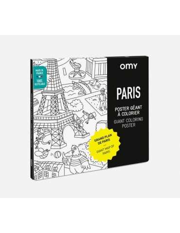 Poster à colorier - Paris