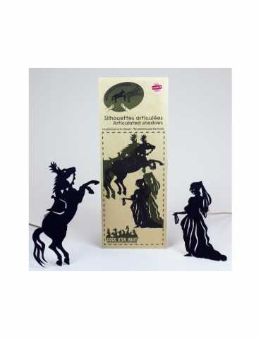 Ombres articulées - La princesse et le cheval