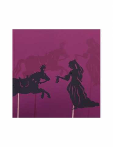 Ombres articulées - La princesse et le cheval
