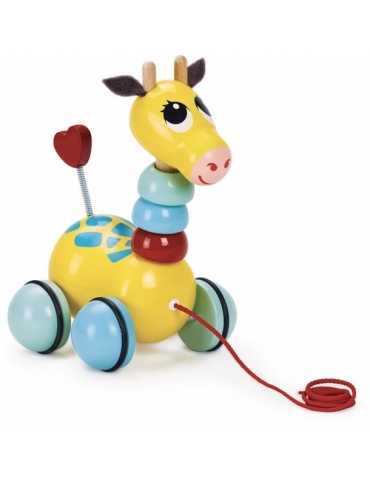 Jouet à tirer - Flip flap la girafe