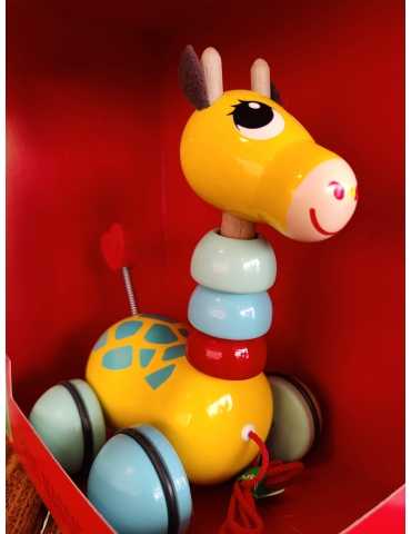 Jouet à tirer - Flip flap la girafe