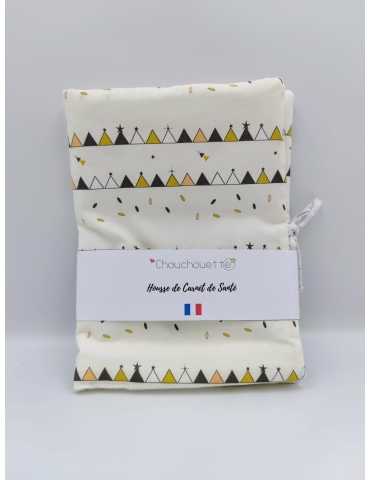 Housse de carnet de santé - Tipi