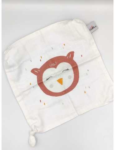 Doudou plat en lange - Hibou