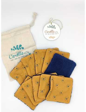 Cadeau de naissance - Motif "Chiens" caramel