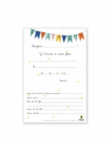 Mes invitations Montgolfières