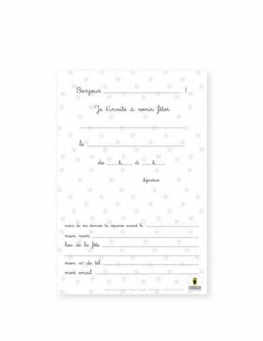 Mes invitations Anniversaire - Gentils martiens