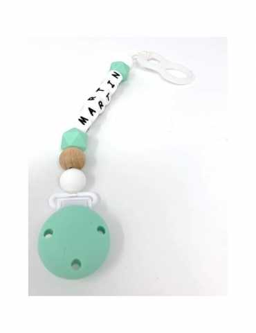 Attache tétine personnalisé - Vert