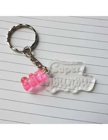 Porte clé nounours - Super nounou