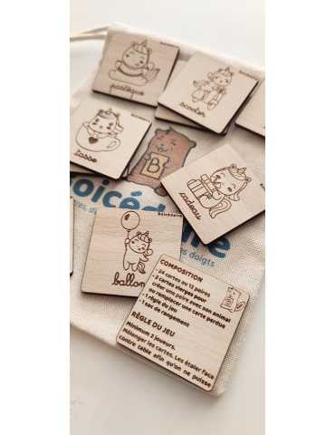 Memo en bois - Licorne